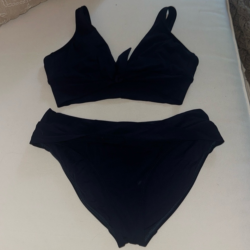 Robin Piccone Navy Blue Large Bikini